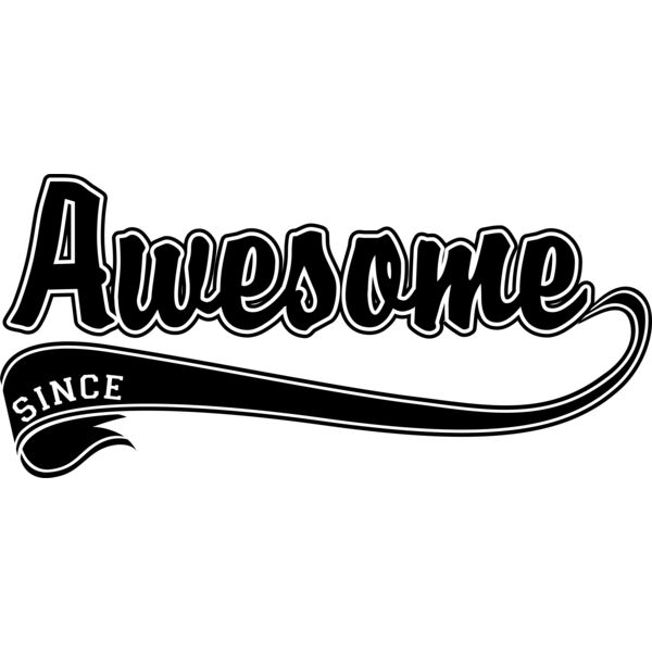 Awesome Since blk Thumbnail