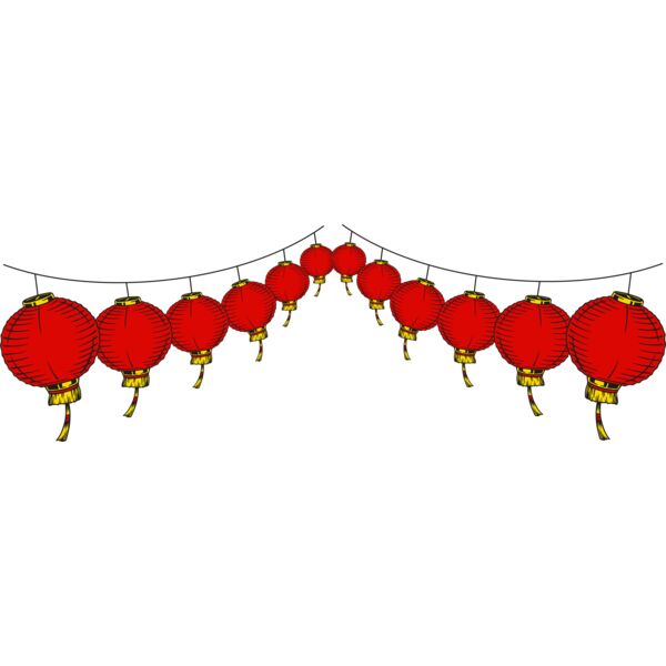 Chinese Lanterns  two rows  Thumbnail