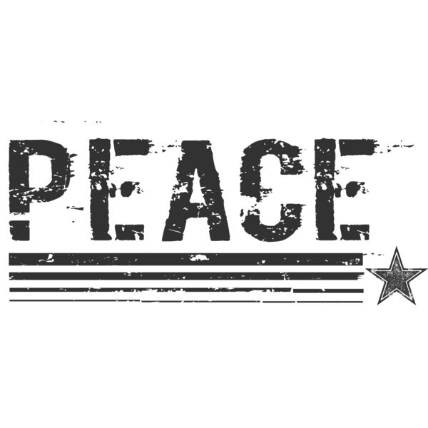 PEACE with star Thumbnail