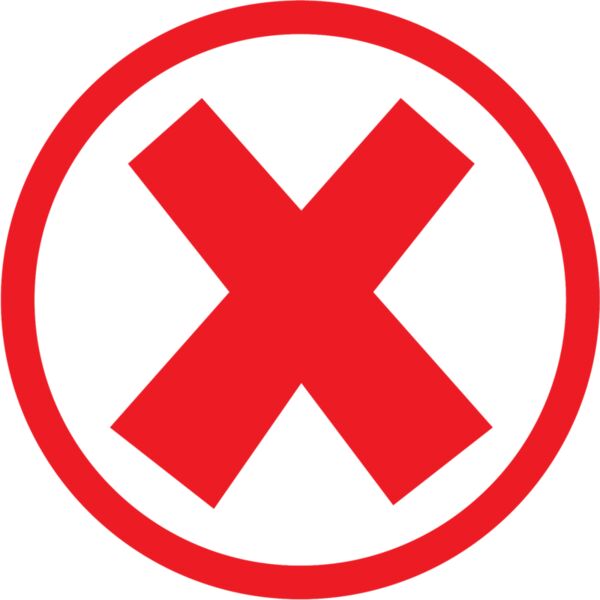 Red circle X Thumbnail