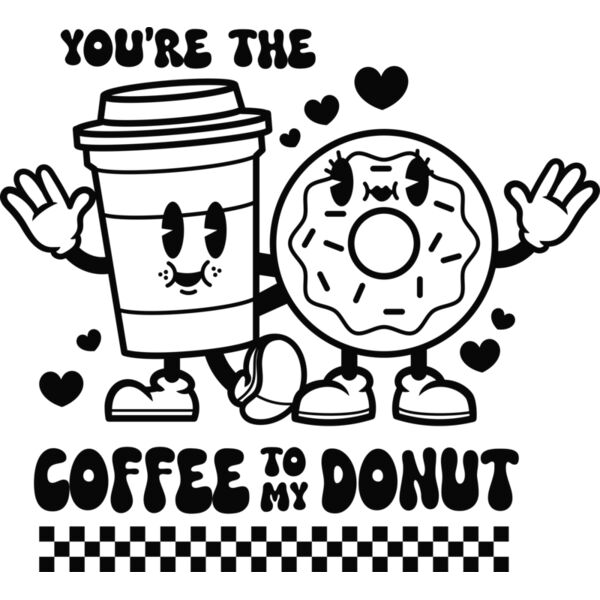 Coffee Donut BW Thumbnail